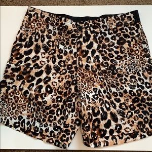 EUC Just Be Sz 1x Shorts Animal Print